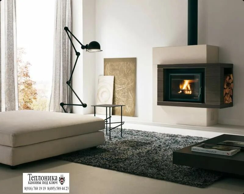 Газовый камин Palazzetti Cosmo. Газовый камин Palazzetti Metro 100xt2 sinistro. Камин moderno. Palazzetti_Fireplace