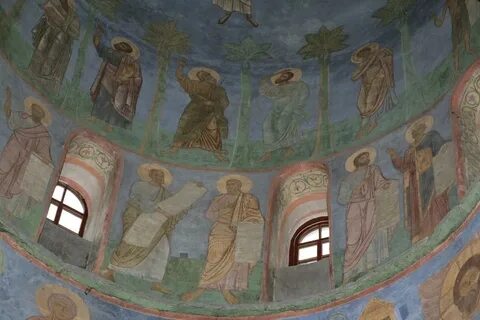 Фрески преображенского собора мирожского монастыря