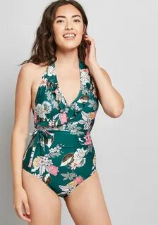 Make a splash this season with retro-inspired one piece swimwear from ModCl...