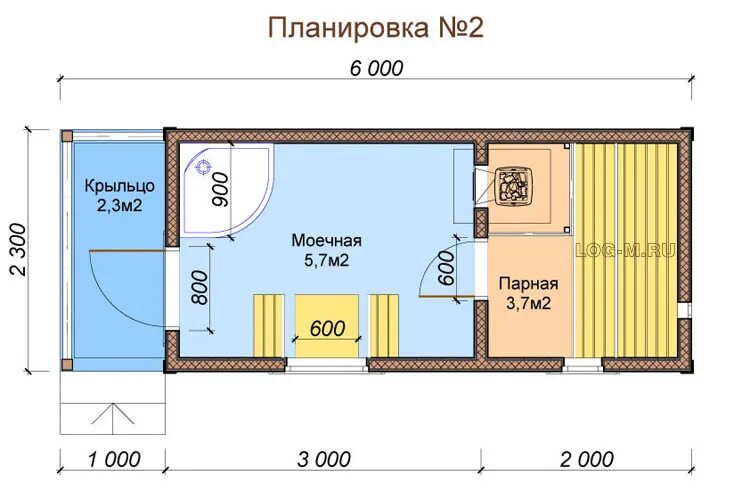 Дом 4х5 ДП51 из профилированного бруса :: УсадьбаСтрой