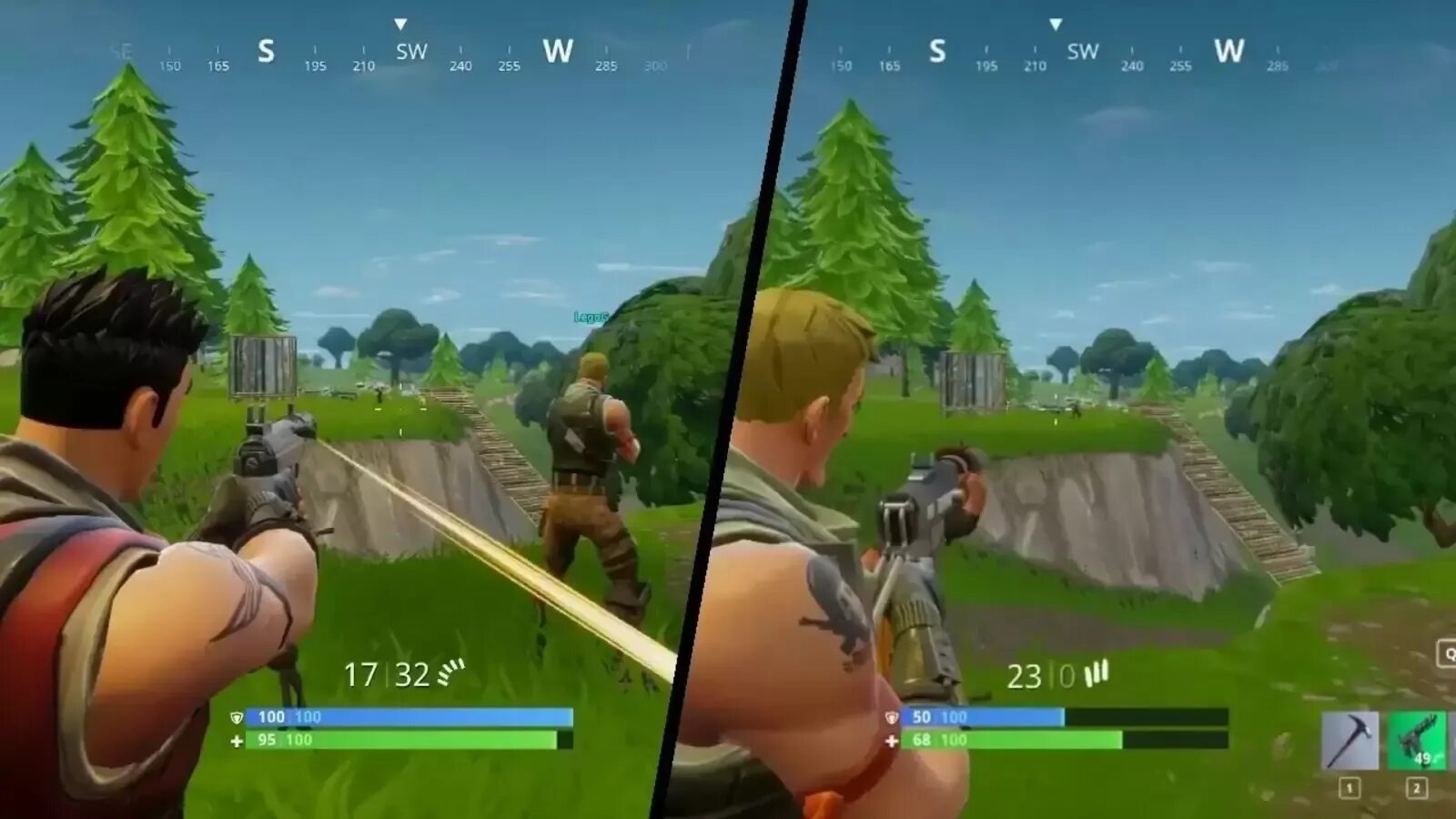 Split screen switch
