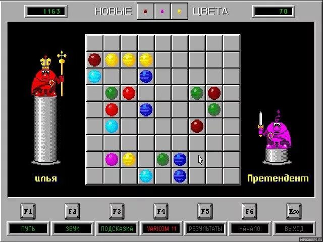 Игра Color lines SDL. Цветные линии (шарики). Игра линии 98. Шарики в линию.