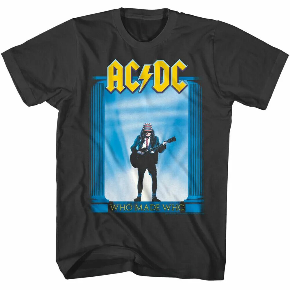 AC DC футболка Angus young. AC DC who made who 1986. AC DC who made who футболка. Футболка мужская AC DC Black.