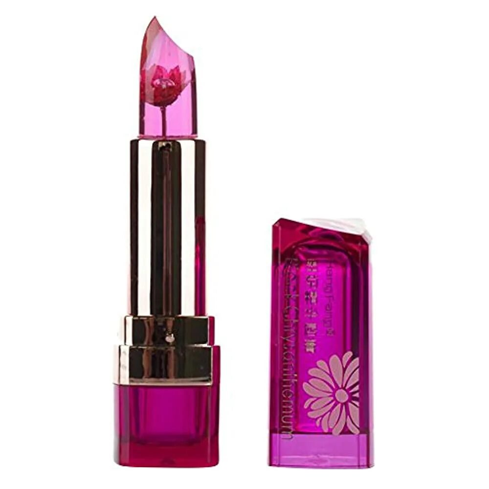 Помада Jelly Flower Lipstick. Heng Feng помада. HENGFANG Lipstick. Прозрачная помада для губ с цветком.