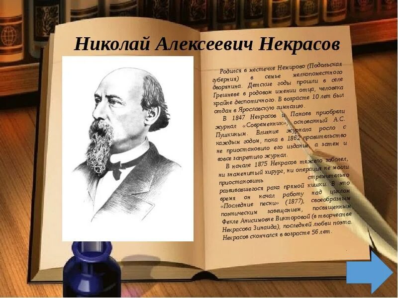 Презентация биография писателей. 200 Лет Некрасова Николая Алексеевича. Никоил Алексеевич Некрасоф био.