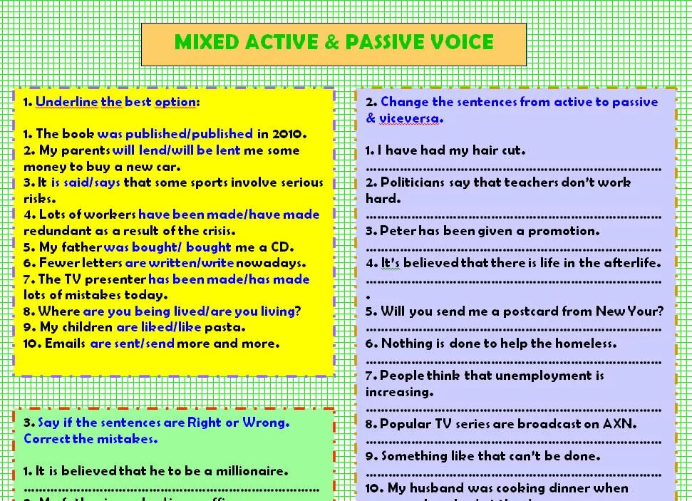 Active or passive choose. Пассивный залог в английском языке Worksheets. Passive Voice Worksheets 8 класс. Active Voice. Active Passive упражнения.