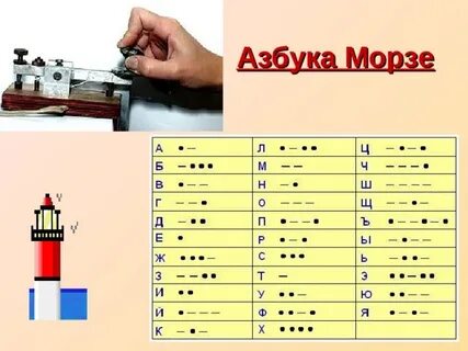 Азбука морзе использование