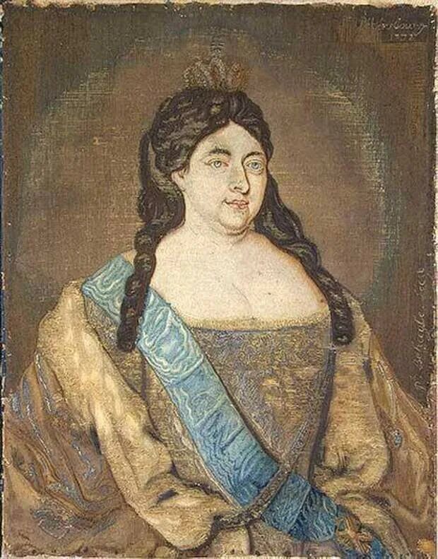 Дочери царя петра. Портрет Анны Иоанновны императрицы.
