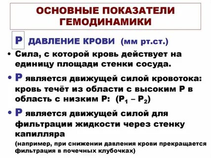 Процесс гемодинамики