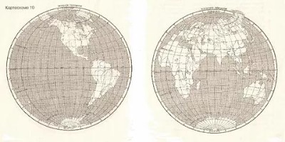 карта полушарий раскраска
