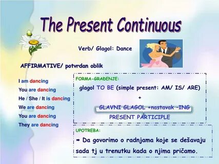 Глагол dance в present simple