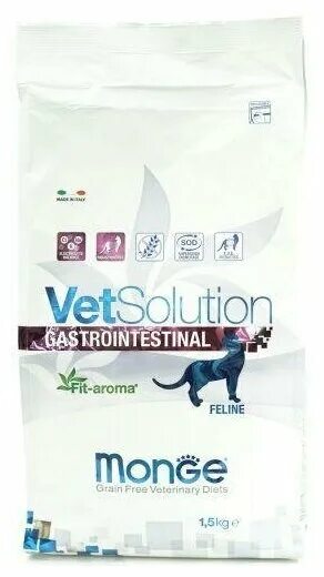 Monge gastrointestinal корм для собак. Monge VETSOLUTION Gastrointestinal корм для кошек 1.5 кг. Monge Gastrointestinal корм для кошек. Monge гастроинтестинал для кошек. Корм для кошек Монж гастроинтестинал сухой.