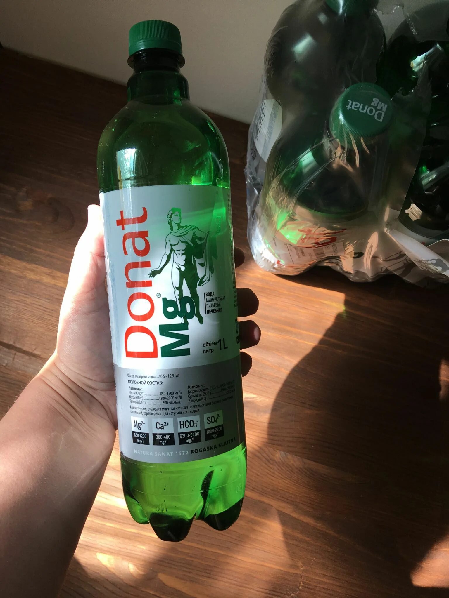 Вода минеральная Donat Mg газированная, ПЭТ - купить по низкой цене в интернет-м