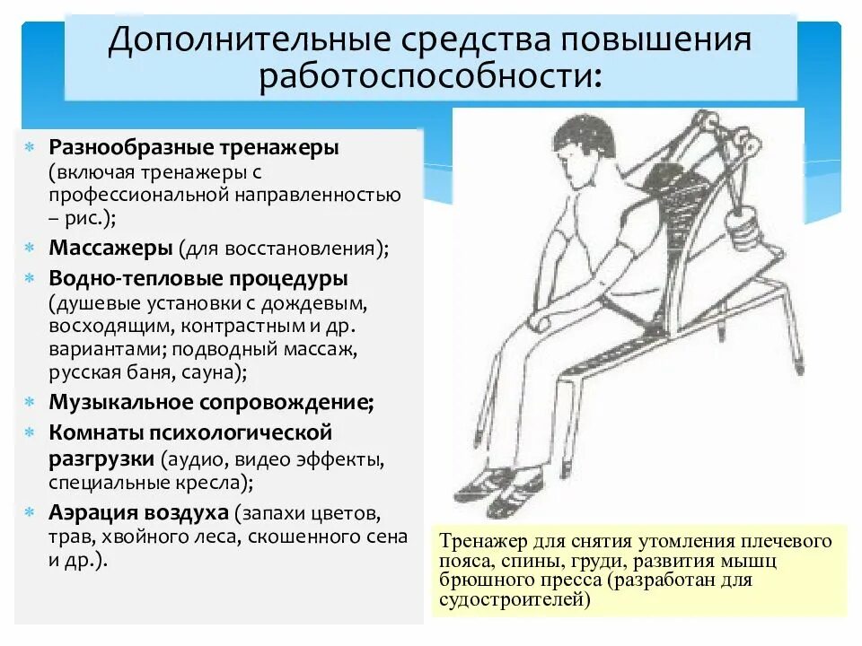 Дополнительные средства повышения работоспособности. Способы повышения физической работоспособности. Физические упражнения для повышения работоспособности. Способы повышения работоспособности человека. Сохранение здоровья и работоспособности работников