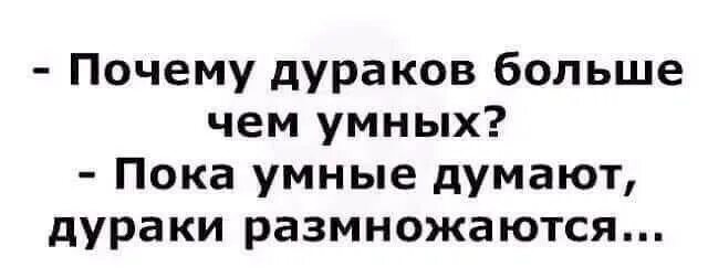 Почему дураков больше чем умных. Пока умные думают дураки размножаются. Почему дураков много а умных мало. Дураков много. Почему называют дураком