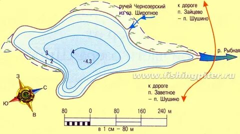 Озера под цифрой 1