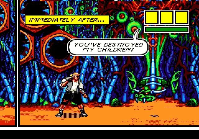 Кто является разработчиком комикс зон. Comix zone боссы. комикс зона сега боссы. комикс зона босс. comix zone genesis.