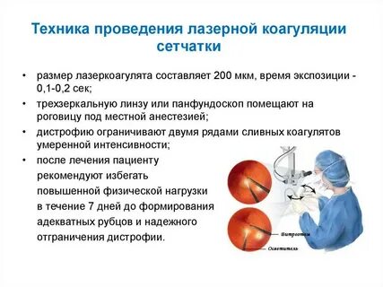 Сетчатка лечение лазером