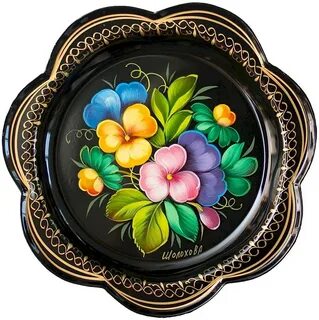 Жостовская роспись нарисовать 5 класс