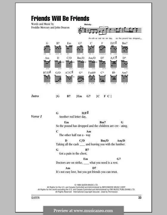 Fri end s v перевод песни. Friends will be friends Queen текст. Френдс би френдс Квин. Friends табы. Lets be friends Ноты.