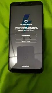 This device is locked xiaomi