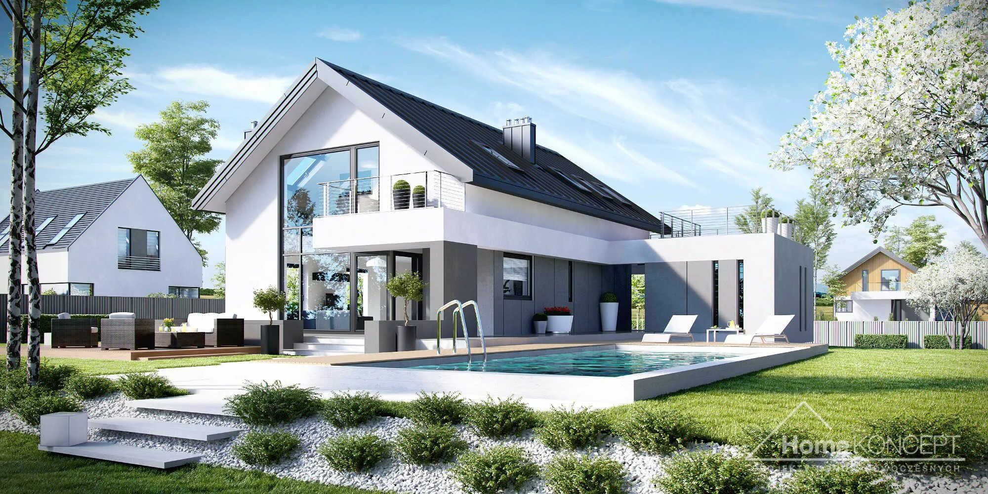 Лучшие проекты домов в электронном виде Traditional facade (26 °) Facade house, House exterior, Beautiful house plans