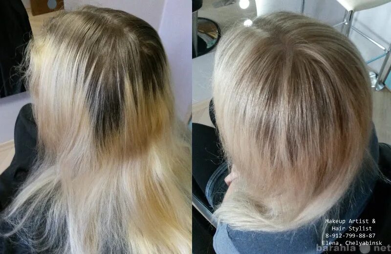 Мелирование волос с тонированием. Техника окрашивания прикорневое мелирование. Осветленные волосы. Осветляем отросшие корни волос. Осветляем отросшие корни волос.