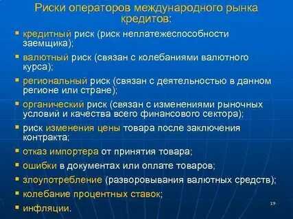 Выплата международного кредита