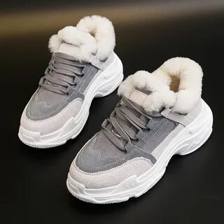 Зимние меховые кроссовки