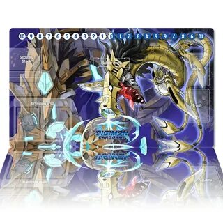 Игровой коврик Digimon, металлический коврик для мыши Seadramon DTCG, для настол