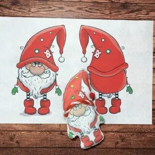 Новогодний гномик из бумаги шаблон