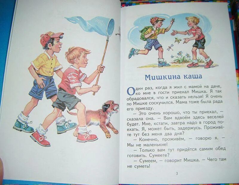 Сказки н,н, Носов Мишкина каша. Книга Мишкина каша (Носов н.). Иллюстрации книги Носова Мишкина каша. Читать мишкина каша полностью