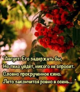 Тихо уходило лето