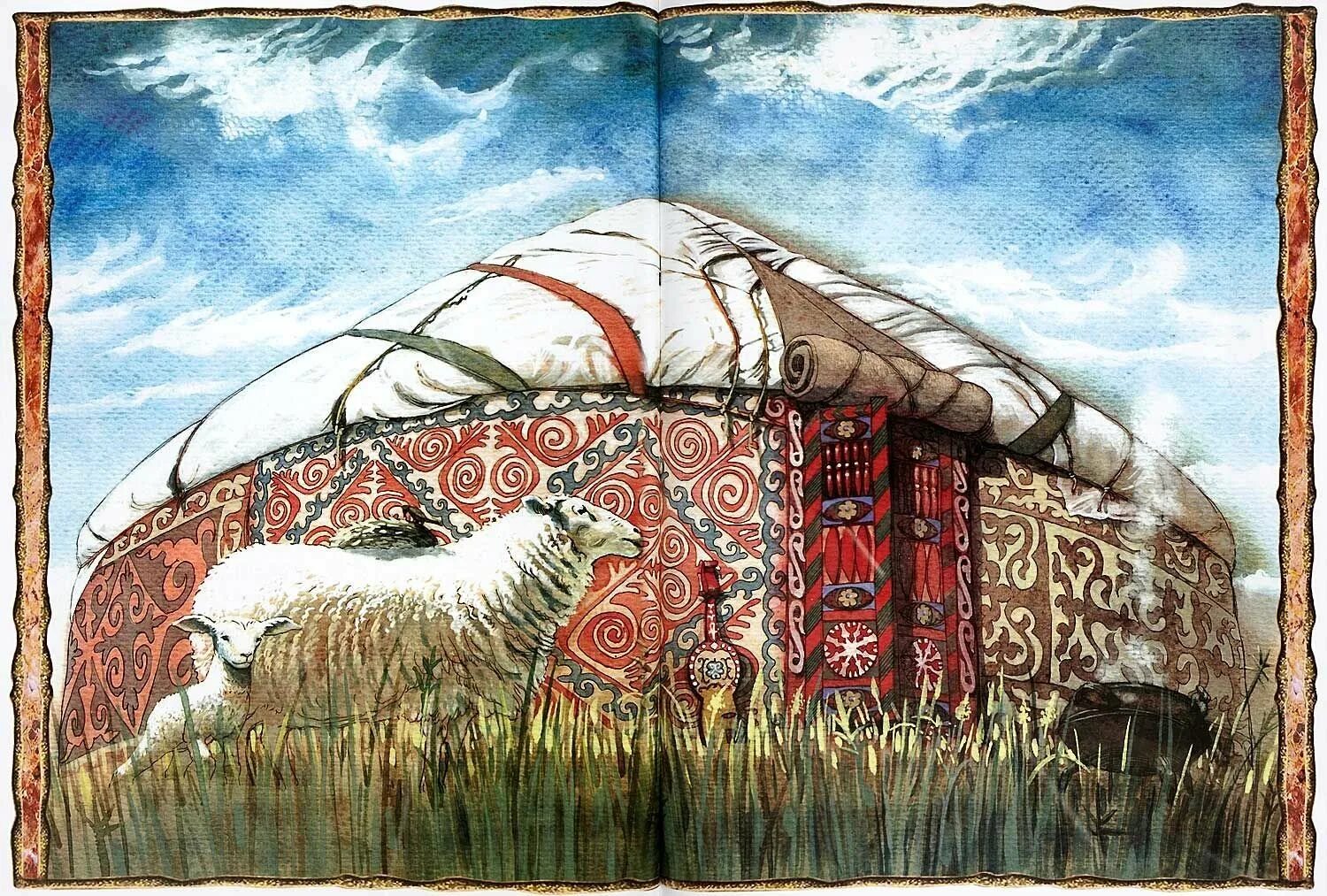 Ассоль САС иллюстратор Казахстан. Кыргызстан юрта живопись. Верещагин киргизские кибитки на реке Чу. Казахская юрта картина искусство художника