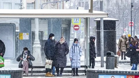 В январе обильный снегопад накрыл