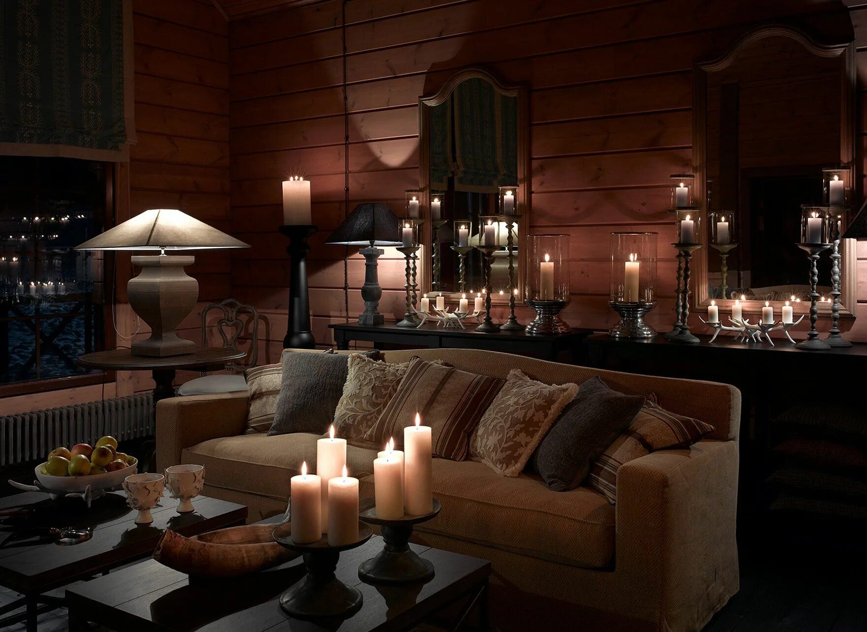 Уютного вечера. Дом внутри вечером. Домик с камином и панорамными окнами. Уютная гостиная с камином. Мальдивы бунгало изнутри.