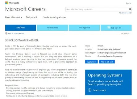 Microsoft jobs