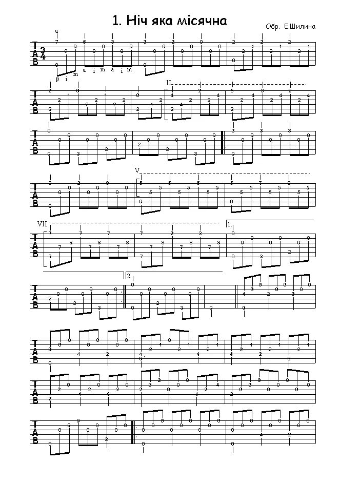 Нич яка мисячна ноты. Черемшина ноты для баяна. Easy guitar tabs for beginners. Гимн украины на гитаре. Фингерстайл кон.