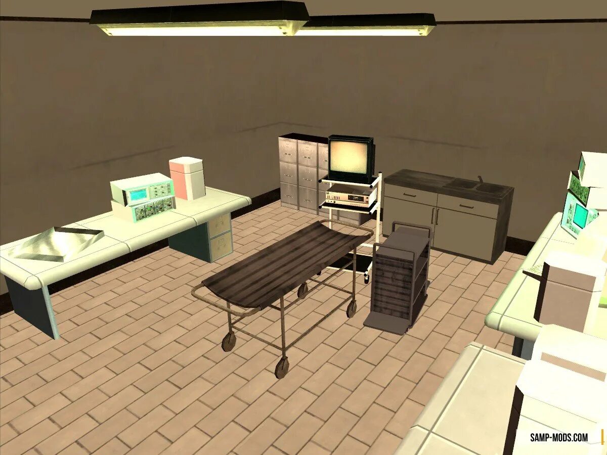 Столы самп. Маппинг больницы самп. interior samp hospital. интерьер больницы samp. интерьер больницы в сампе.