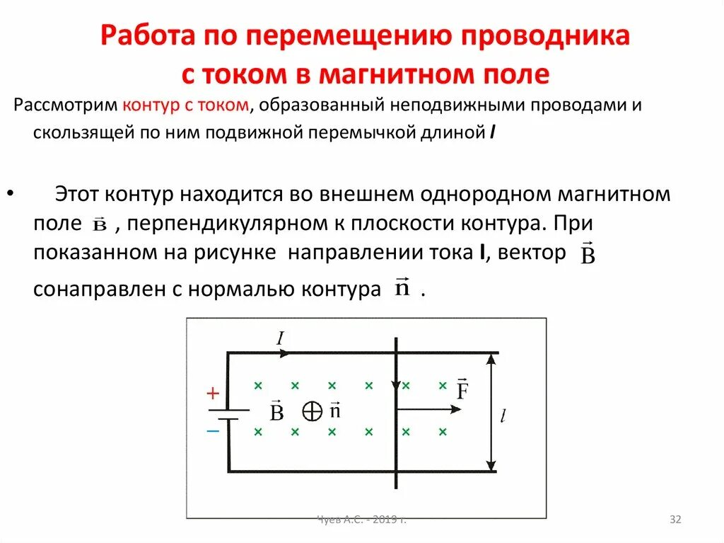 В каком направлении двигался проводник. Движение проводника в магнитном поле. Работа магнитного поля проводника с током в магнитном поле. Движение проводника в магнитном поле формула. Работа по перемещению проводника.