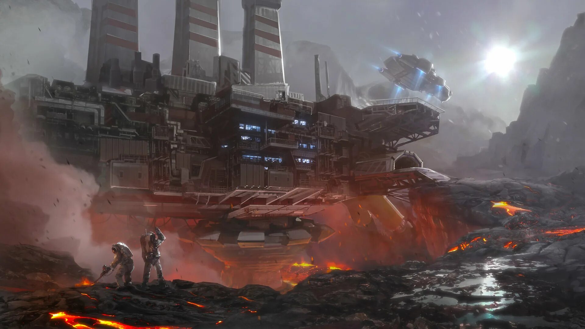 Шахта киберпанк. Шахта будущего. Техника для шахт будущего. Шахта будущего. Колония фантастика арт.