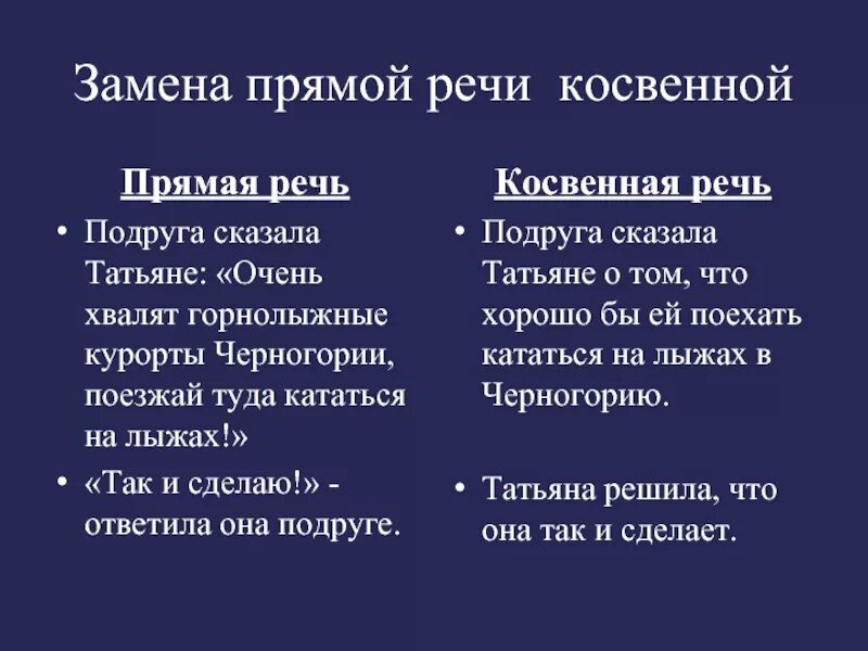 Знаки препинания при прямой речи и при косвенной. Знаки препинания при прямой и косвенной речи таблица. Прямая и косвенная речь. Знаки препинания при прямой речи. Замена прямой речи косвенной. Основное различие между прямыми и косвенными