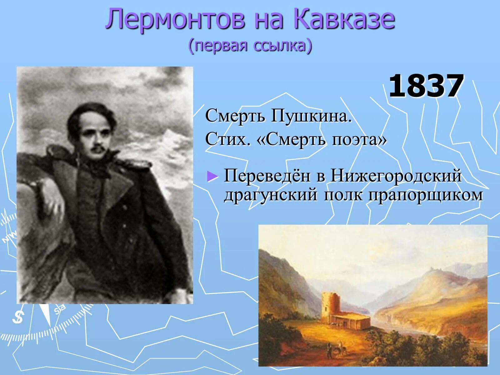 Первая ссылка. Лермонтов ссылка на Кавказ 1837. Михаил Юрьевич Лермонтов первая ссылка на Кавказ. Лермонтов 1837 год 1 ссылка на Кавказ. Рисунки Лермонтова о Кавказе первая ссылка.