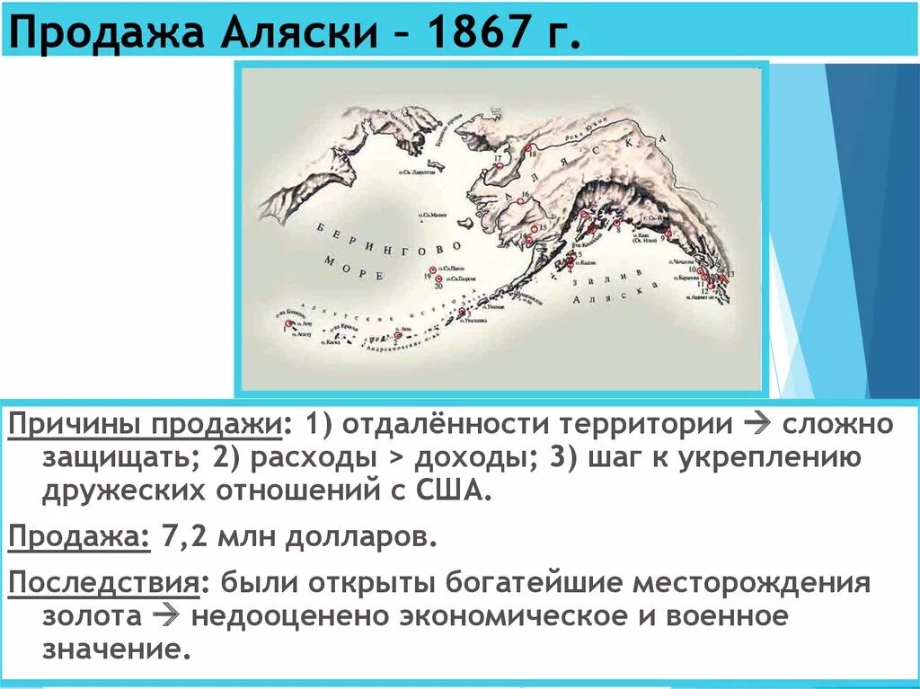 Причины продажи аляски александром