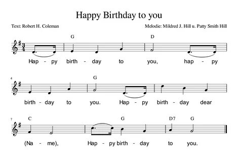 Happy birthday to you милдред хилл текст