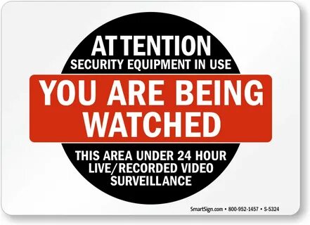 You are under surveillance