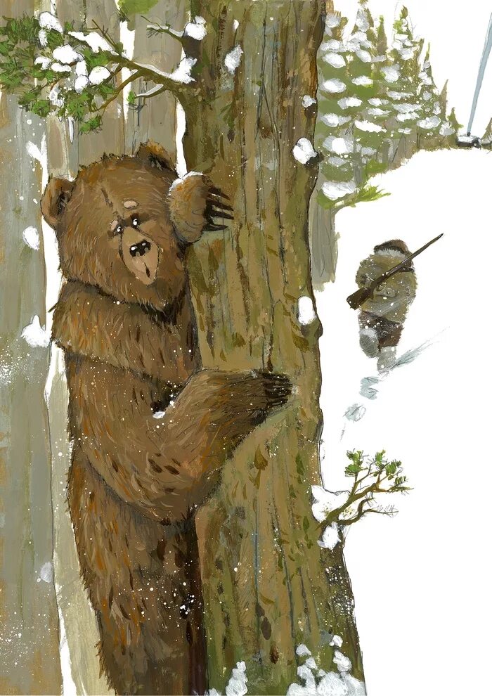 Медведь выглядывает. Медведь на дереве. Медвежонок на дереве. Мишка лезет на дерево.