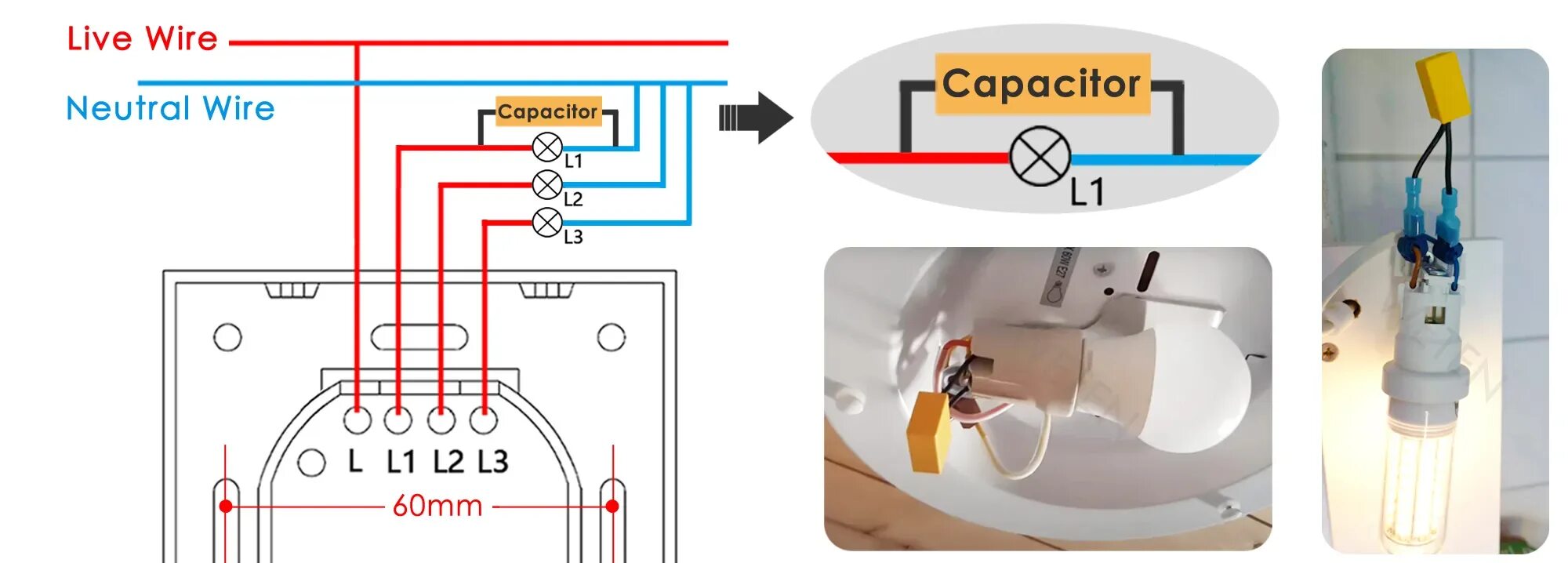 Умный выключатель сенсорный схема подключения. Схема подключения сенсорного выключателя без нуля. Умный выключатель света схема подключения с конденсатором. Сенсорный выключатель света подключение схема с конденсатором. Выключатель без нуля купить