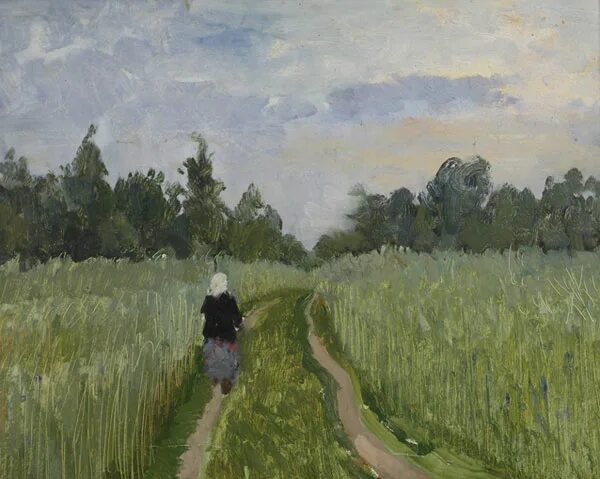 Г. Мясоедов. Дорога во ржи (1881 г.). The Road in the Rye картина. «Дорога во ржи» (1866). The Road in the Rye Автор.