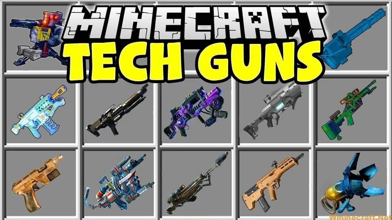 Майнкрафт мод admin weapons. Теч ганс 1.12.2. tech guns. мод теч ган. tech guns mod 1.12.2.